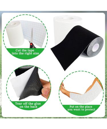 Buy 2 Rolls Football Turf Tape - 10.9 Yards Extra Wide Athletic Arm Tape - Ultra Sticky Sports Tapes for Elbow Protection (Black White - Buy Online on GoSupps.com