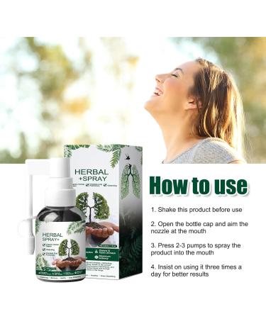 Respinature Herbal Lung Cleanse Mist - Natural Respiratory Cleanse & Breathe Spray Lung Exerciser Powerful Lung Support Herbal Lung Care Essence Daily Use - 30ml - Buy Online on GoSupps.com