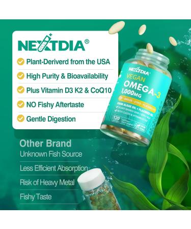 Hydrolyzed Collagen Peptides Pills + Vegan Omega 3 Supplement with Vitamin D3 K2 - Buy Online on GoSupps.com