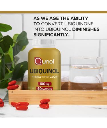 Qunol Ubiquinol CoQ10 Lot de 60 g lules molles 100 mg Ubiquinol Forme active de coenzyme Q10 antioxydant pour la sant cardiaque niveaux de pression art rielle sains b n fique pour les - Buy Online on GoSupps.com