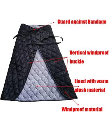 Winter Wheelchair Warm Blanket Waterproof Fleece Lining Comfortable Aldult Keep Warm Windproof Lower Body Leg Cozy Cover for The Elderly Disabled Seniors Black - Buy Online on GoSupps.com