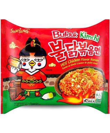 Samyang Kimchi Flavour Hot Chicken Noodle Ramen (Pack of 10) by CNMART - Buy Online on GoSupps.com