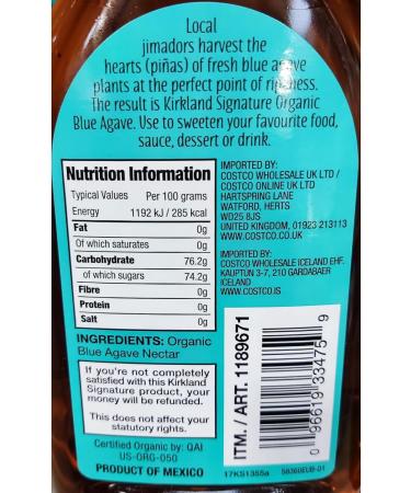 CONCEPTA LONDON Organic Blue Agave Sweetener 2 x 736ml - Buy Online on GoSupps.com