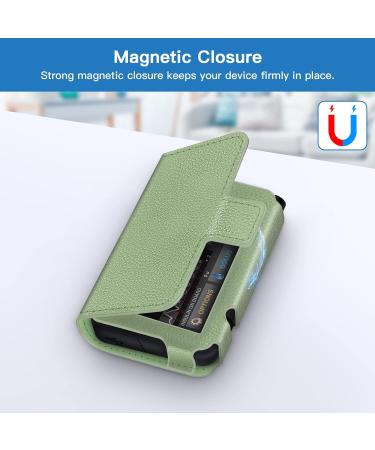 MEDMAX PU Leather Protective Case for Tandem T Slim X2 / T Slim Insulin Pumps - Sage Green | Lightweight Diabetic Storage Carrying Case - Buy Online on GoSupps.com