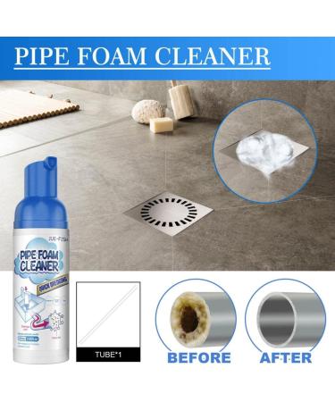 Drain Clog Remover and Cleaner Powerful Sink and Drain Cleaner Chemical Cleaner Agent for Kitchen Toilet Pipe Dredging Fast Effective Foaming Cleaner (2pc) - Buy Online on GoSupps.com