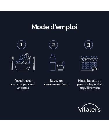 Vitaler s Vinaigre de Cidre 650 mg 60 g lules Cure 2 Mois Vegan Sans Conservateurs Composition Pure - Buy Online on GoSupps.com