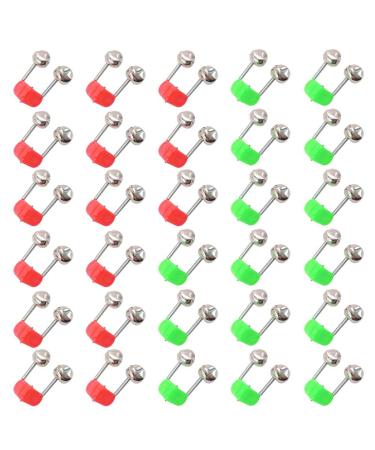 Brateuanoii 30 pieces fishing bell bell fishing angel fishing bite indicator fishing bell fishing accessories bite indicator bells for outdoor fishing dual bells (red green) - Buy Online on GoSupps.com