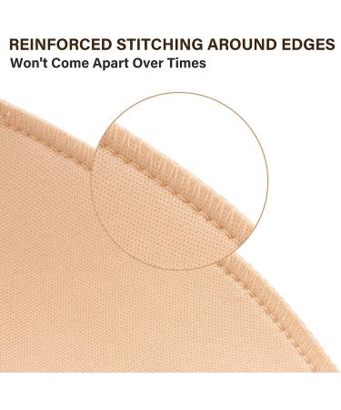 Bra Pads Inserts 3 Pairs - Nimiah Sewn Edges A/B C/D D/E Cup Sizes | Beige Black White Options | Small-Medium Size - Buy Online on GoSupps.com