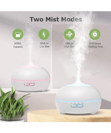 Czemo Aroma Diffuser Set - 300ml Ultrasonic Humidifier & Essential Oils | Fragrance Oil Aromatherapy | 12-Color LED | Perfect for Yoga Office & Bedroom - Buy Online on GoSupps.com