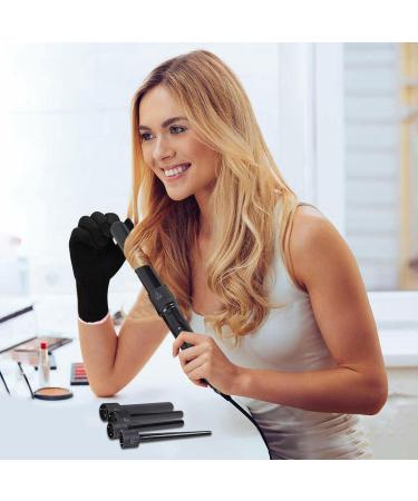 Muflydo Hair Curling Wand Set Electric Curling Wand Kit | Styling Curling Iron with Anti-Hot Holder for Travel Dormitory Home Business Trip - Buy Online on GoSupps.com