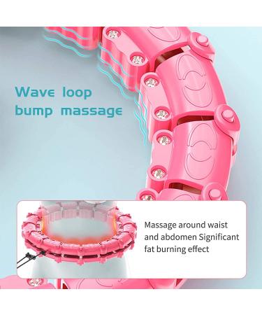 Smart Weighted Hoola Exercise Hoop | Abdomen Fitness & Weight Loss Massage | Adjustable Size for Adults & Kids | Violet - Buy Online on GoSupps.com