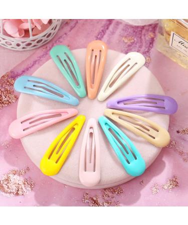 Sioppkik 30-Piece Colorful Hair Clips for Girls & Women - 5cm Metal Clips in 10 Classic Styles - Buy Online on GoSupps.com