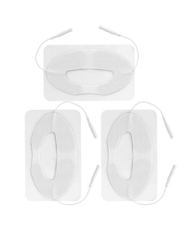 3-part electrode-patch replacement electrode patch reusable heavily adherable lip-electrode pad to relieve muscle pain relaxation of the body