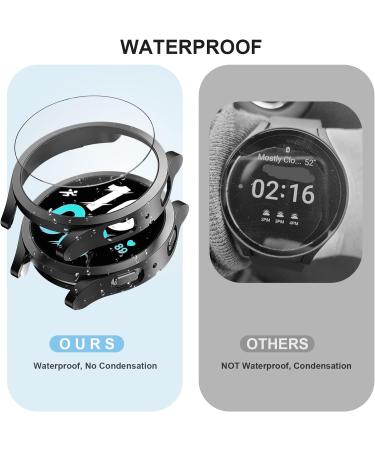 Samsung Galaxy Watch 5/4 40mm Screen Protector Case + Tempered Glass Film Set - 6 Pack Hard PC Cover + 8 Pack Protective Bumper Shell - Black, Silver, Pink, Clear, Rose Gold, Leopard - Buy Online on GoSupps.com