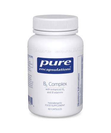 Pure Encapsulations - Vitamin B6 Complex - Hypoallergenic B Vitamin Formula with Enhanced B6 and B12-60 Capsules