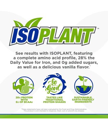 ALLMAX ISOPLANT Vanilla - 20g Plant Protein Isolate Low Fat Zero Sugar Lactose & Gluten Free - 300g 10 Servings - Best for Muscle Recovery - Buy Online on GoSupps.com