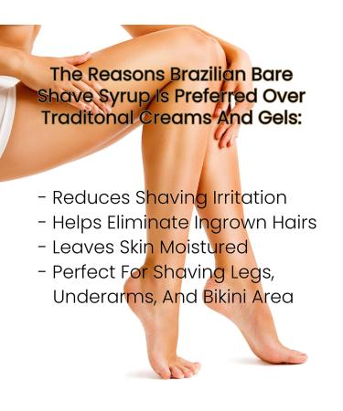 Brazilian Bare Tropical Coconut Shave Syrup - Smooth & Hydrating Shaving Solution - Buy Online on GoSupps.com