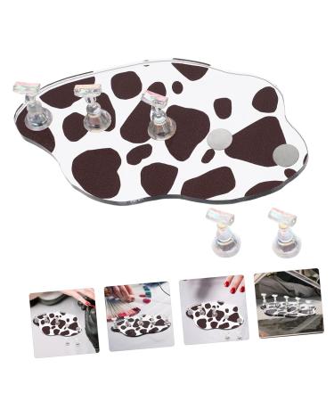 FRCOLOR Acrylic Nail Practice Stand - Manicure Nail Tray & Decorative Rack for Nail Art - 11.8x6.5cm - Buy Online on GoSupps.com
