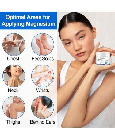  CCKULOOB Magnesium Cream Magnesium Oil Cream for Sleeping Magnesium Sleep Butter - Relieves Joint and Muscle Pain Magnesium Ointmen - Buy Online on GoSupps.com