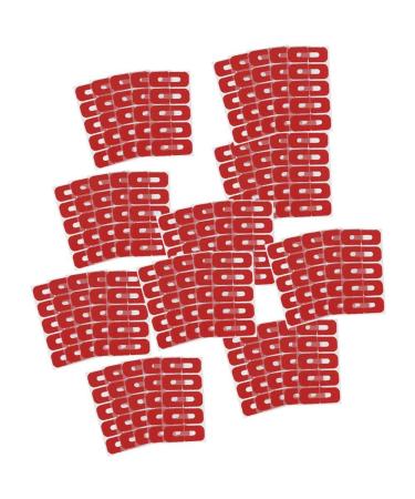 POFET 50pcs Red Disposable Peel Off Tape Nail Art Leak-proof Skin Barrier Polish Protector Cover Guard