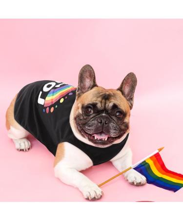 Cotton Dog T-Shirt Summer Clothes | Soft & Breathable Pet Tank Top | Sleeveless Rainbow Vest for Small Medium Cats & Dogs - Buy Online on GoSupps.com