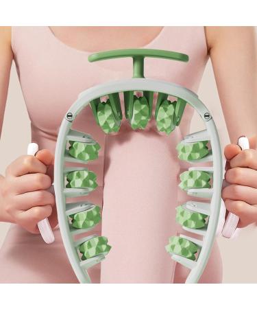 Maxant 360 3D Foam Massage Roller - Ultimate Muscle Relief & Leg Massager (White/Green) - International Shipping Available - Buy Online on GoSupps.com