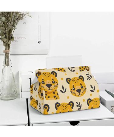 Tissue Box Cover Tissue Box Holder Cartoon Cheetah Pattern Print Tissue Holder Travel Tissue Packs Facial Paper Holder Decorative Holder - Buy Online on GoSupps.com