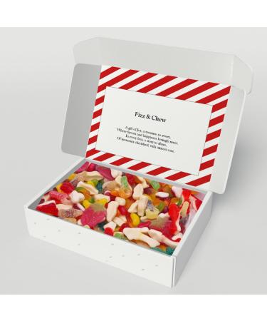 Premium Pick & Mix Sweets Gummy Jelly Fizzy Chewy Bulk Retro Mix Assortment In Hamper Gift Box Birthdays Fathers Day Kids Congratulations (Fizzy and Non Fizzy Mix)