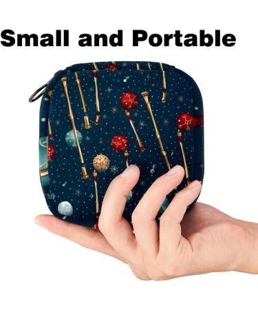 Women s Makeup Organizer with Menstrual Cup Pocket - Big Capacity Travel Band in Merry Christmas Pattern | 1 Count - Buy Online on GoSupps.com