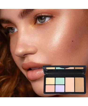 Color Corrector Contour and Concealer Set Full Coverage Concealer | Contour and Concealer Kit 6-Color Concealer Foundation Kit Brightening Cream Concealer Palette - Buy Online on GoSupps.com
