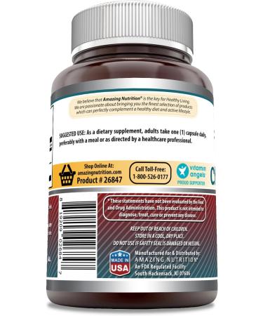 Amazing Formulas Choline & Inositol 500 Mg Supplement | 100 Capsules | Non-GMO | Gluten-Free | Made in USA Unflavored 100 Count (Pack of 1) - Buy Online on GoSupps.com