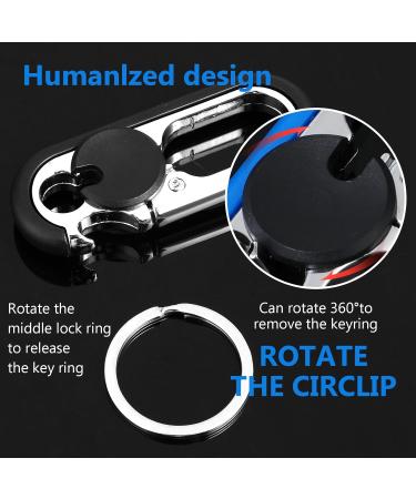 Buy Ouligay 2-Piece Carabiner Key Ring Set - Rust-Free Steel Keychain for Outdoor & Unisex Use | International Shipping Available - Buy Online on GoSupps.com