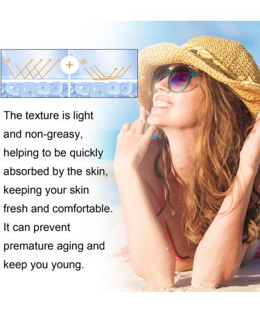 Sunscreen Spf 100 Face and Body Care Sunscreen Refreshing Moisturizing Non-Greasy with UVB/UVA Sunscreens 50g for Travel Daily Sun Protection (5 Pieces) - Buy Online on GoSupps.com