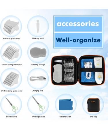 Baby Hair Clipper Silent Hair Clippers for Children Quiet Kids Hair Trimmer (with Bag) - Buy Online on GoSupps.com