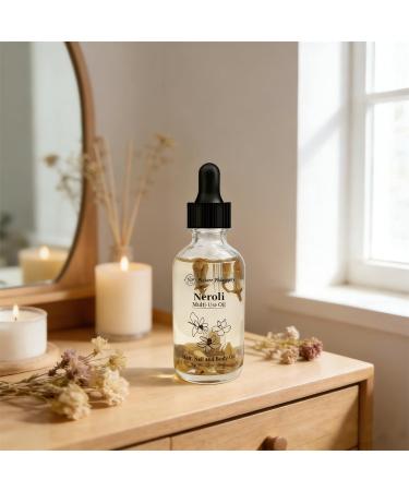 NP NATURES PHILOSOPHY Neroli Multi Use Oil for Face Body and Hair - Organic Plant Fragrant Essential Oil for Dry Skin Scalp and Nails - 2 Fl Oz - Buy Online on GoSupps.com