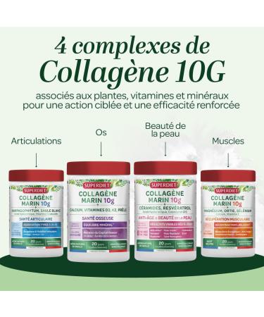 SUPERDIET - COLLAG NE MARIN + VITAMINE C NATURELLE - Sans ar me - Peau articulations muscles - Fabrication fran aise - Poudre 210g - Buy Online on GoSupps.com
