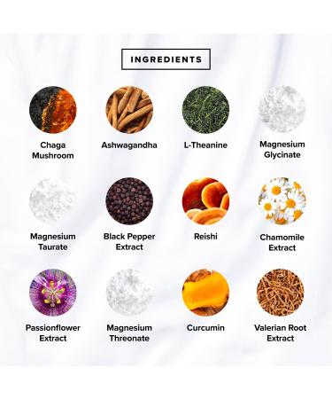 Complement Restore Golden Latte - Calm Magnesium Powder Deep Sleep Aid Drink - Reishi Ashwagandha Valerian & L-Theanine - Nighttime Recovery Relaxation Adaptogens Mix - No Melatonin (30 Servings) 30 Servings (Pack of 1 - Buy Online on GoSupps.com