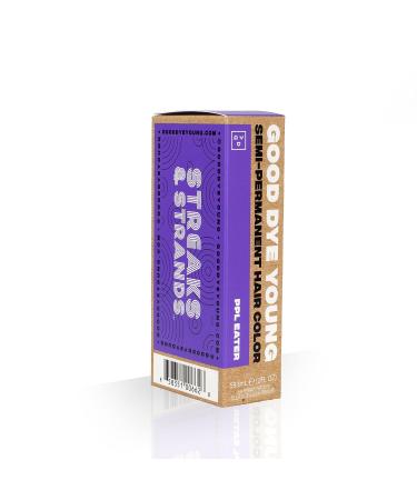 Good Dye Young Streaks and Strands (PPL Eater Purple) - UV Protective Semi-Permanent Hair Dye | 15-24+ Washes | Conditioning & PPD-Free | Cruelty-Free & Vegan - Buy Online on GoSupps.com