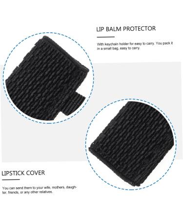  Mikinona Mikinona 3 piece lip balm case wrist lanyard key ring chapstick holder clip on chapstick keychain lip balm keychain hanging handbag - Buy Online on GoSupps.com