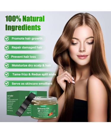 Go Ho Raw Batana Oil for Hair Growth | 100% Pure Organic Dr. Sebi Batana Oil from Honduras | Rich in Vitamin E for Scalp & Hair Care | Prevent Hair Loss | 4.23oz - Buy Online on GoSupps.com