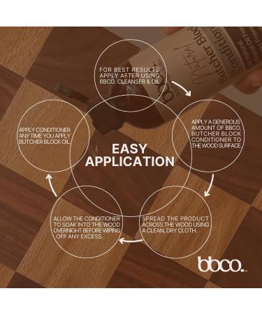 Natural Butcher Block Conditioner | 12 oz Vegan Mineral Oil Free Plant Based | Preserve & Protect Your Butcher Block - Buy Online on GoSupps.com