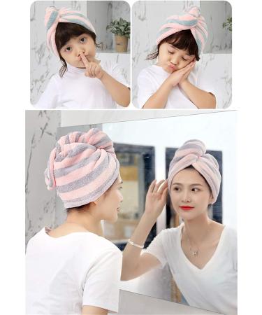 Zzdh Haarurban Fast Drying Microfiber Hair Towel for Kids & Women - Curly Hair Bathroom Turban | Rapid Dry Head Towels (21x52cm Green) - Buy Online on GoSupps.com