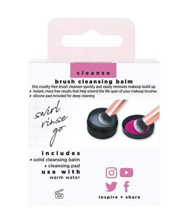 Real Techniques Brush Cleansing Balm and Mat - Vegan & Cruelty-Free Makeup Brush Cleanser & Shampoo - Removes Makeup & Impurities - Easy-to-Use - 1 Count - Buy Online on GoSupps.com