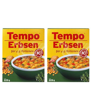 2-pack Tempo peas 2 x 225 g for 4 - 5 portions 10 minutes cooking time yellow peas pea dish dried