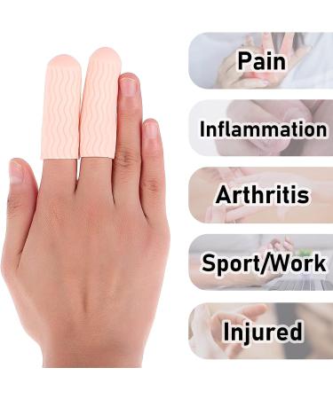 Healifty Gel Finger Cots 10 Pairs - Silicone Finger Sleeves for Cracking, Arthritis, Trigger, Eczema - Finger Protectors and Gloves Support - Buy Online on GoSupps.com