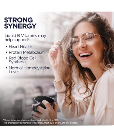 KAL Vitamin B6 B12 Folic Acid DropIns Liquid Supplement - Heart Health Support, Energy Boost - Methyl B12, Folate - Natural Berry Flavor - 59 Servings - 2oz - Buy Online on GoSupps.com