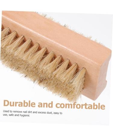 minkissy 1pc Nail Dust Brush Toenail Brush Kits Bristle Scrubber Tools Nail Brush for Cleaning 2 Side Nail Cleaning Brush Wooden Nail Scrubber Toenail Cuticle Brush Spa Laundry Brush - Buy Online on GoSupps.com