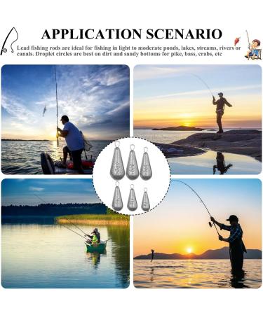 Rayong Fishing Lime - 50 Piece Base Lifter Lead Set for Carp Fishing | Versatile Weights 7g-40g for Outdoor Fishing Accessories - Buy Online on GoSupps.com