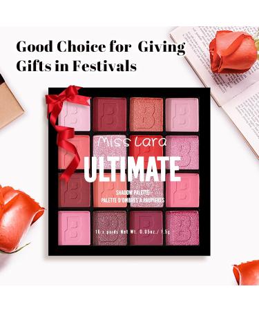 16 Colors Eyeshadow Palette - Matte & Shimmer High Pigmented Waterproof Long Lasting Makeup Gift Set - Buy Online on GoSupps.com