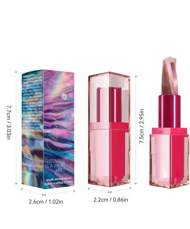 Glitter lip gloss long-lasting shimmering lipstick lipstick makeup long-lasting lipstick waterproof cosmetics highly pigmented for women and girls - Buy Online on GoSupps.com